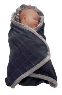  - Lodger Wrapper Newborn (Cotton) (. Coal)