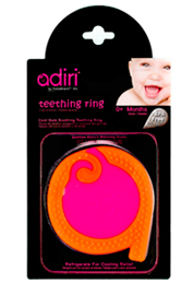   Adiri A Teething Rings, magenta-orange (. Magenta-orange)
