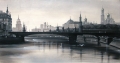 Картина «Москворецкий мост», масло, холст, 76х40 см.