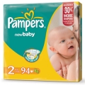 Подгузники Pampers Памперс New Baby 3-6 кг (94 шт.)