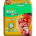 Подгузники Pampers Памперс New Baby 3-6 кг 24шт